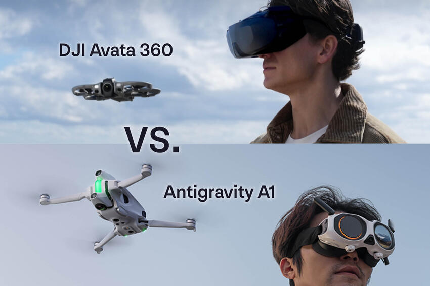 DJI Avata 360 vs. Antigravity A1